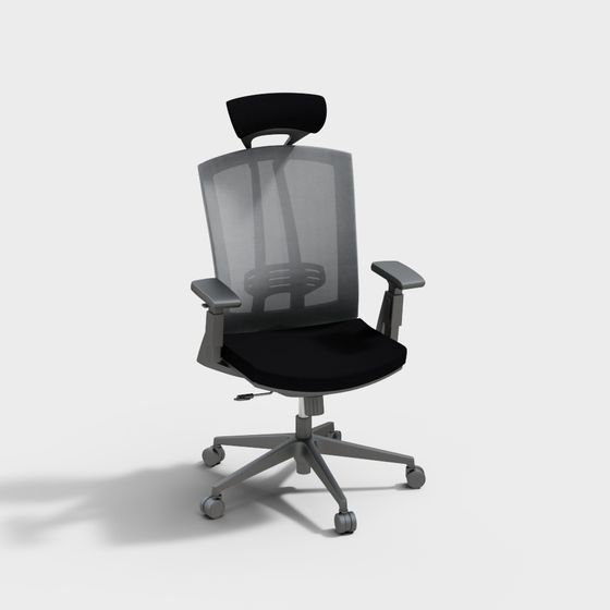 Office Chair 3D Model in Earth Color