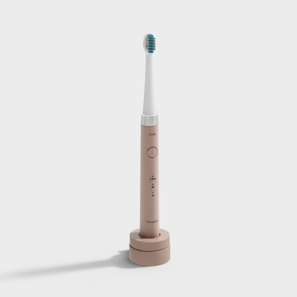 Doitz Panasonic Electric Toothbrush 3D Model – Minimalist Pink Design