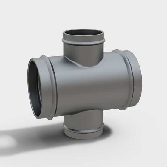 Industrial Pipe Joint 3D model for Modern Applications