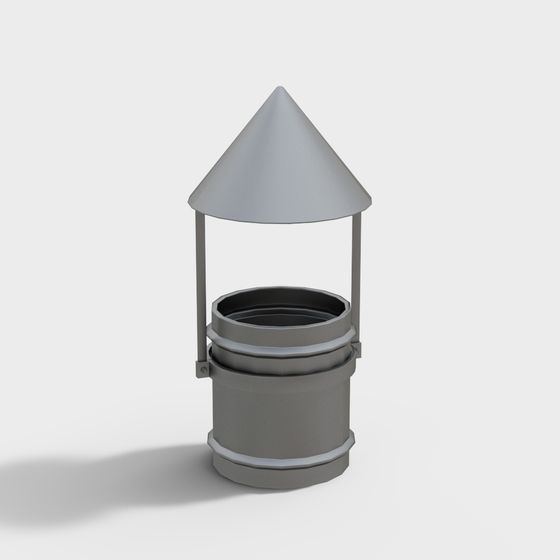 Charming Rural Well 3D Model for Designers