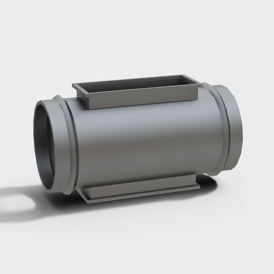 Low-Poly Ventilation Duct 3D model