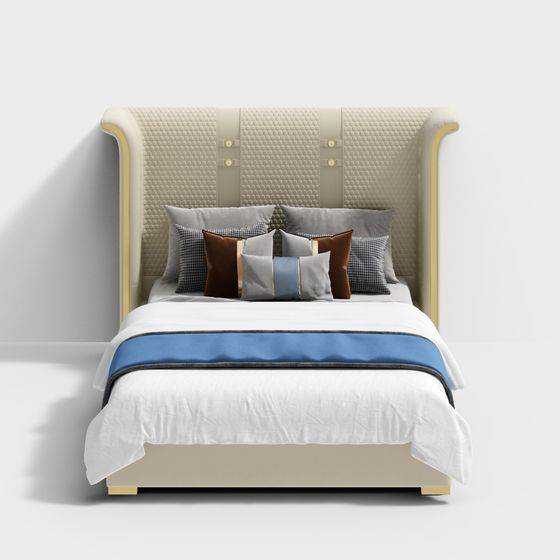 Urban Elegance Bed 3D model
