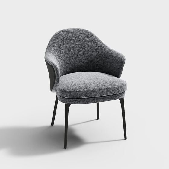 Streamlined Sofa Chair 3D Model