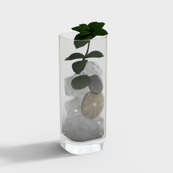 Refreshing Mint Lemonade 3D model