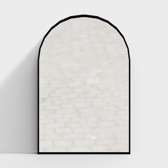 Elegant Archway Porch 3D model