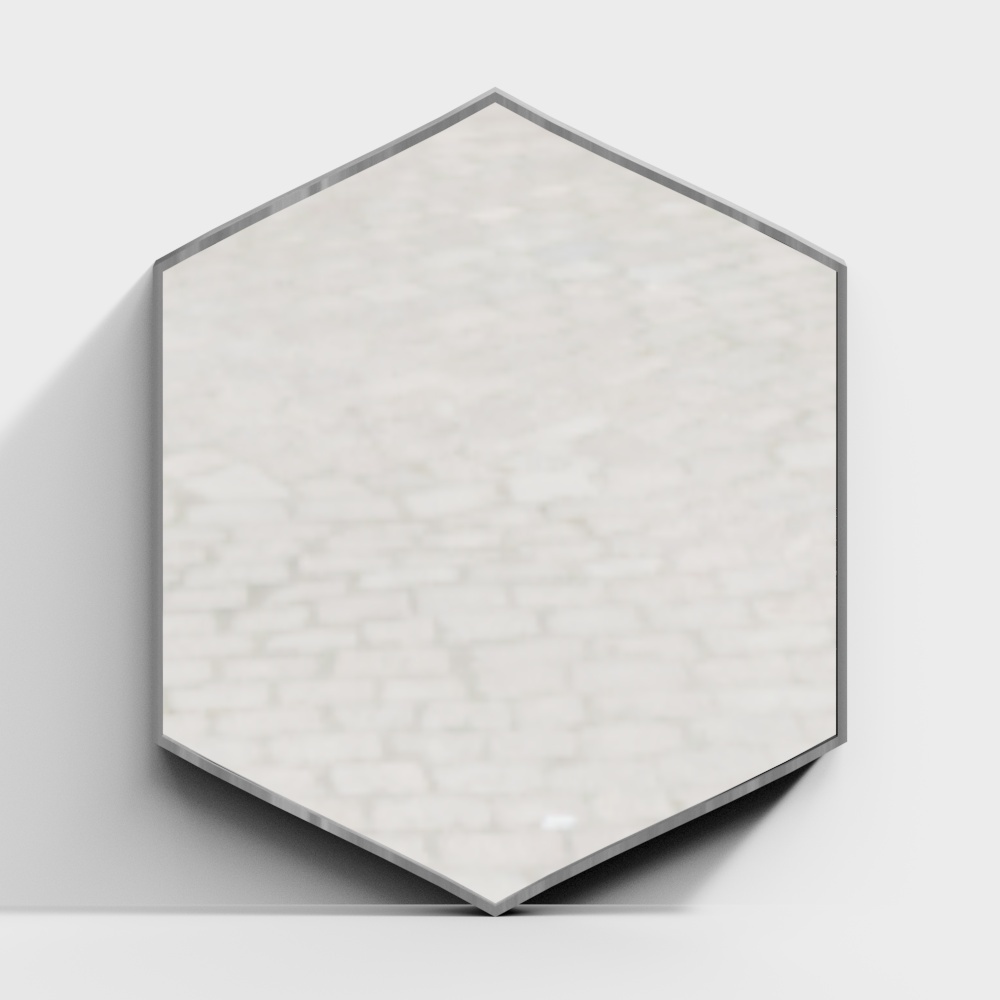 Inco-aluminum decorative mirror- hex mirror diamond mirror pull 