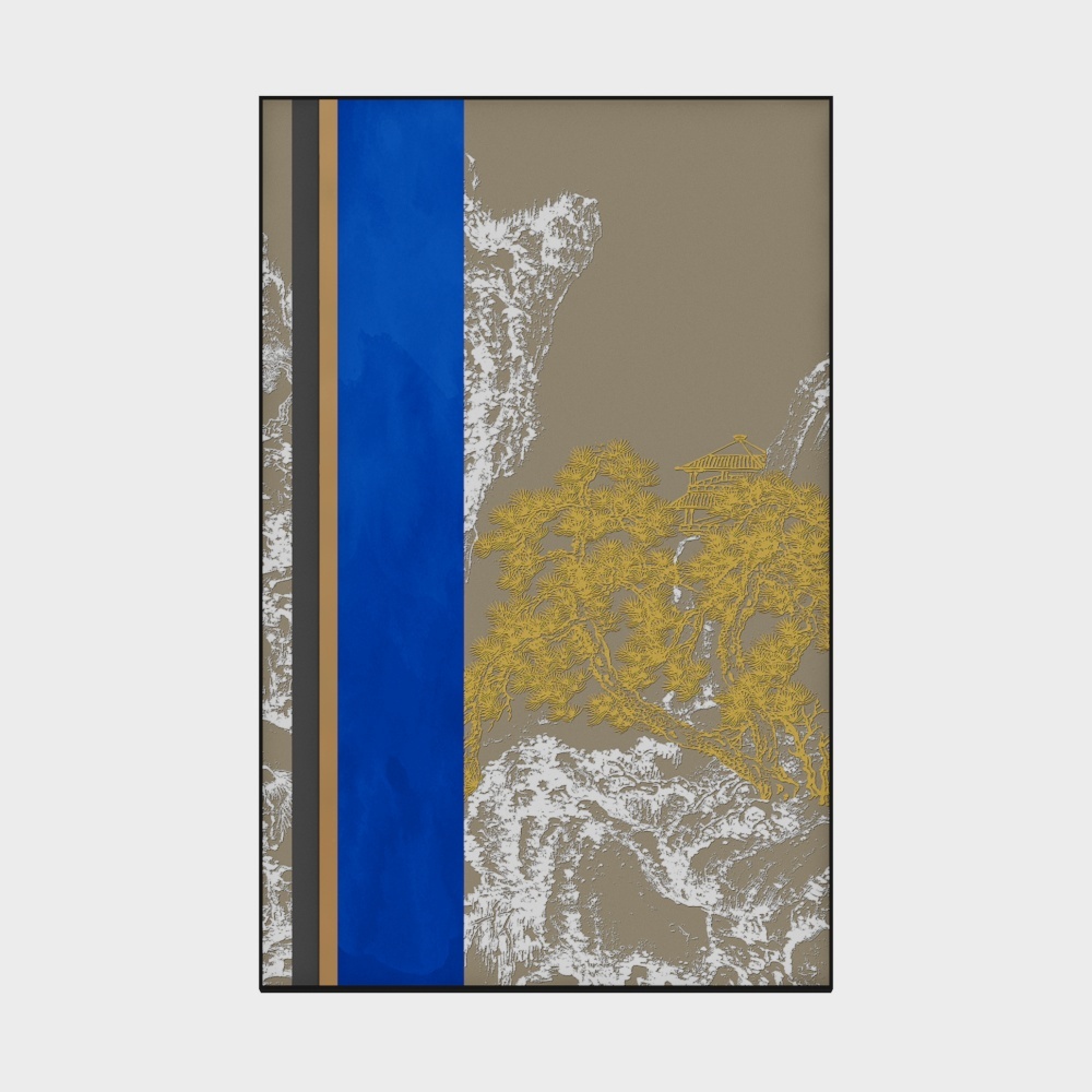 Jane on - stereoscopic texture painting - Xuanguan decorative painting - Dongshan high sleeper