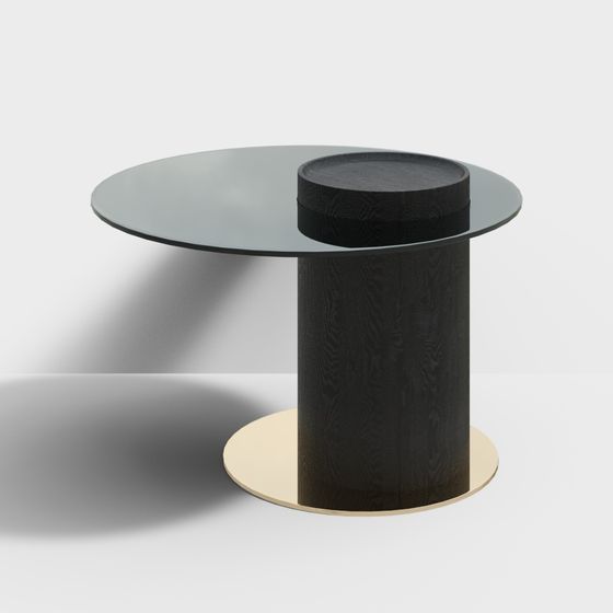 Stylish Round Table 3D model for Modern Interiors