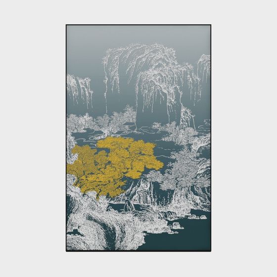 Ink Wash Jiangnan 3D Model