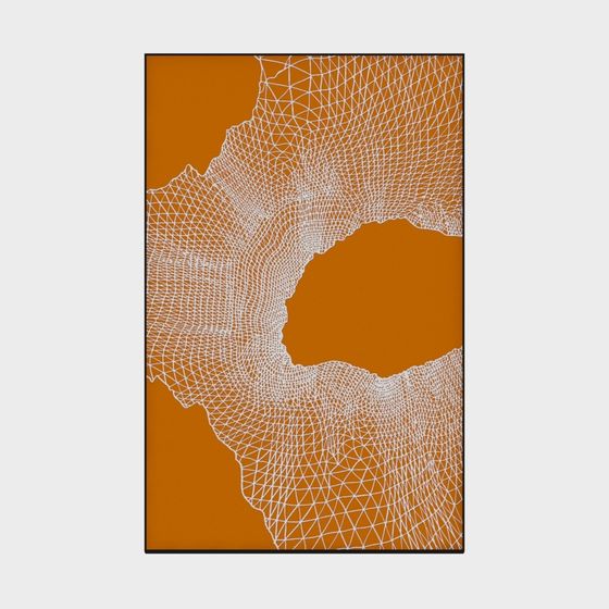 Stylish Net Swirl 3D model for Creative Projects