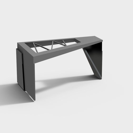 Urban Bridge 3D model - Low-Poly High-Detail Design