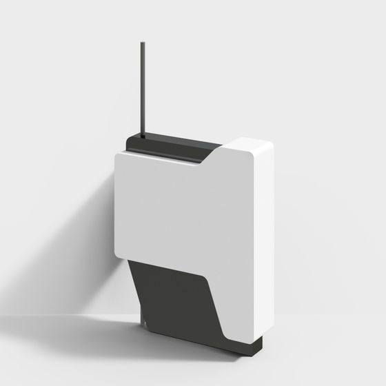 Future Router Low-Poly 3D model