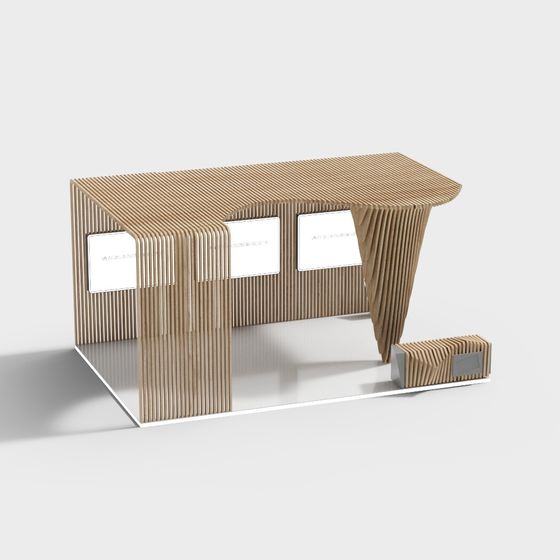 Elegant Earth Tone 3D Model for Versatile Spaces