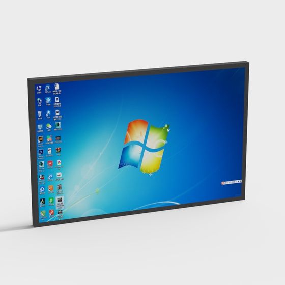 Stylish Computer Monitor 3D model for Creative Projects