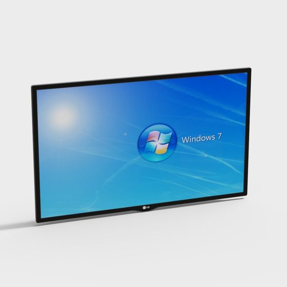 Realistic LG Monitor 3D model