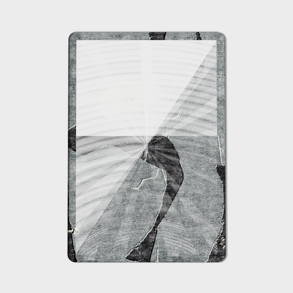 Modern fabric carpets - deep gray printed carpets