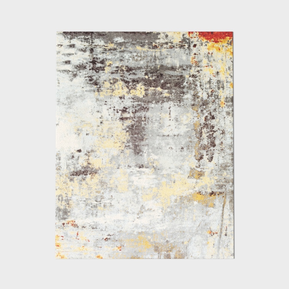 Modern fabric carpet - green flower carpet