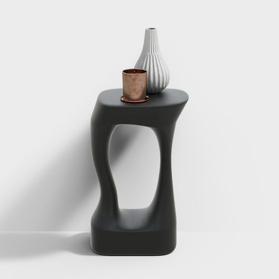 Sleek Side Table 3D model for Modern Spaces
