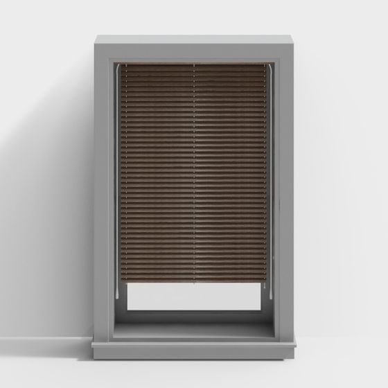 Minimalist Louvered Window 3D model