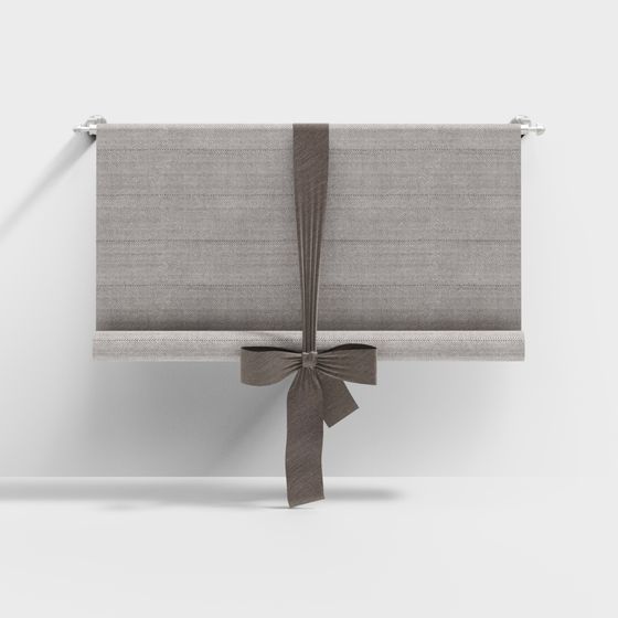 Stylish Low-Poly Curtain 3D model for Modern Interiors