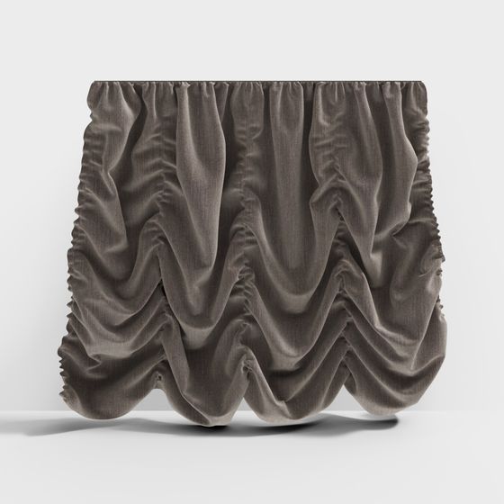Wrinkled Curtain 3D model