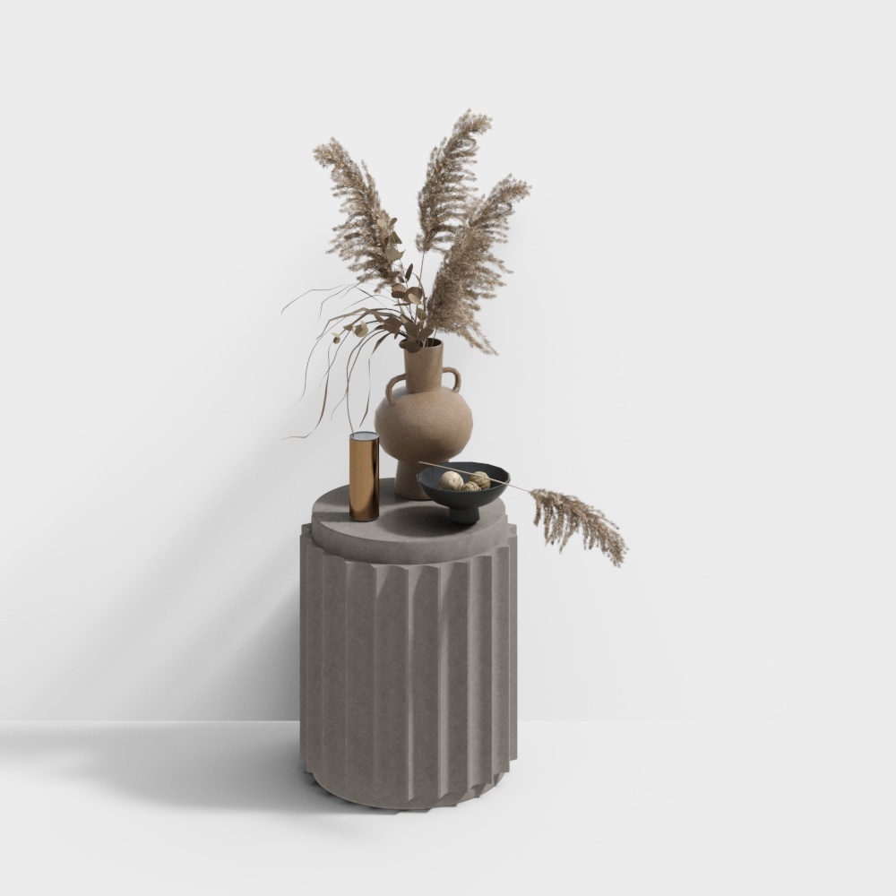 現代邊桌圓桌 - 花卉邊桌