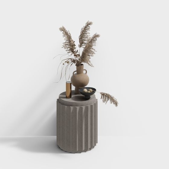 現代邊桌圓桌 - 花卉邊桌