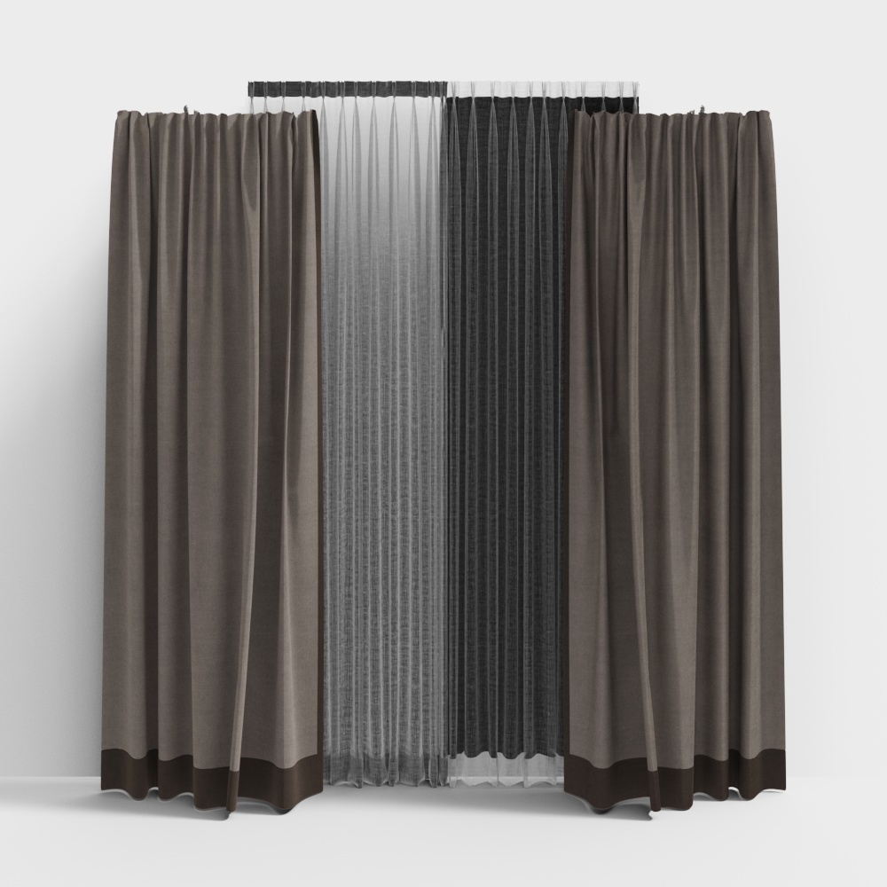 Modern fabric curtain