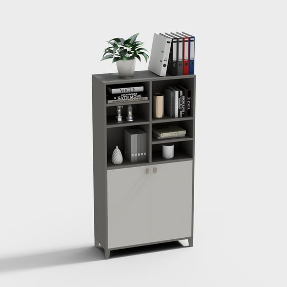 Gabinete lateral Gabinete alto Gabinete de archivos-Gabinete de archivos de doble capa moderno