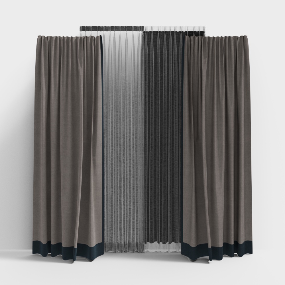 Modern fabric curtain