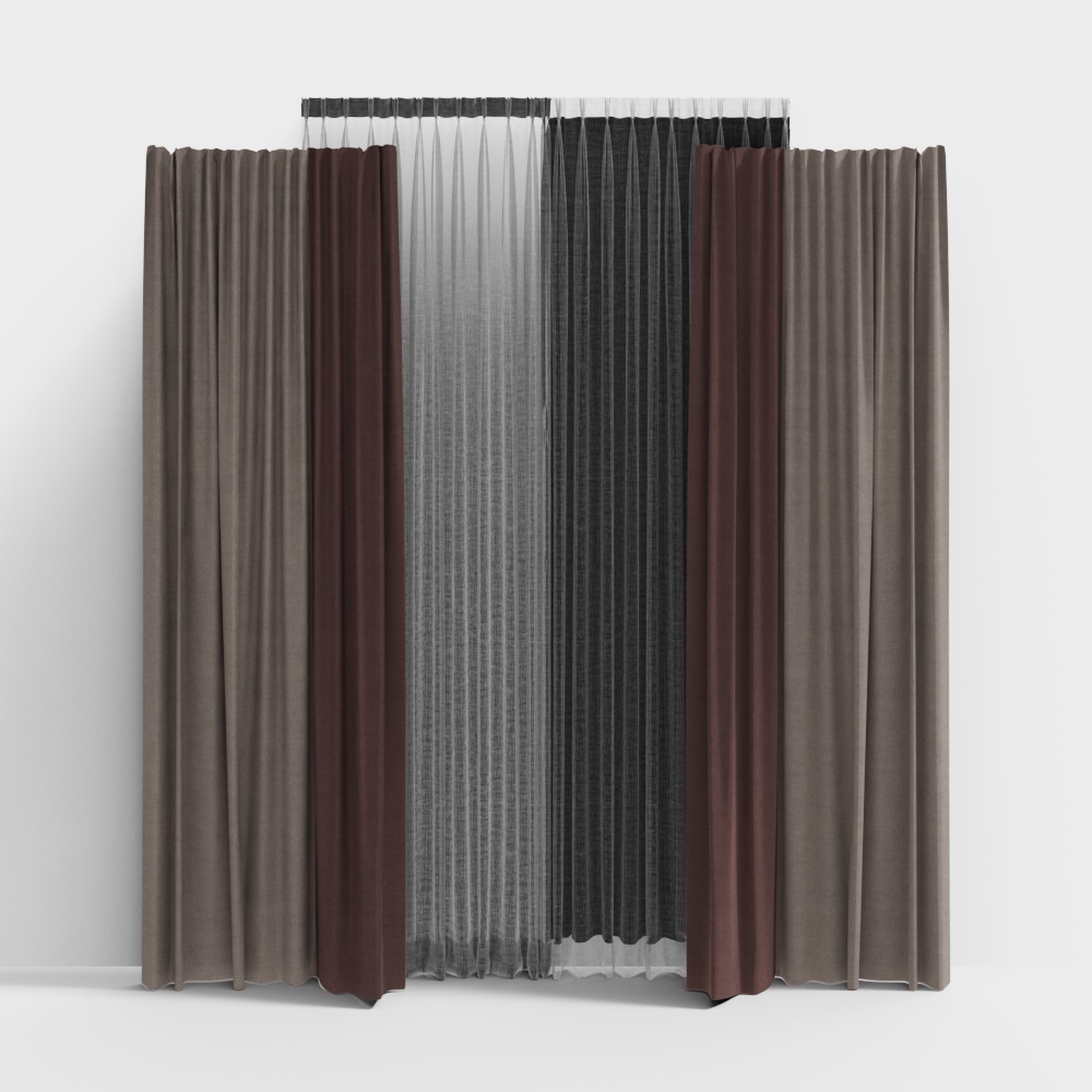 Modern fabric curtain