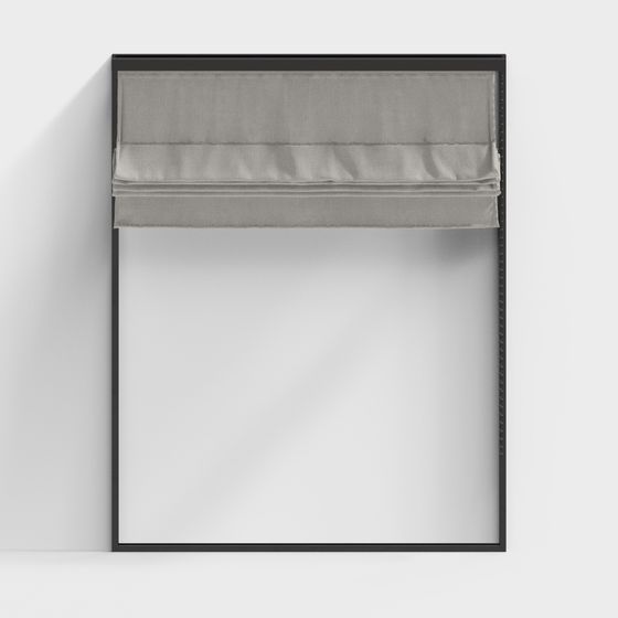 Modern Low-Poly Window Treatment 3D model