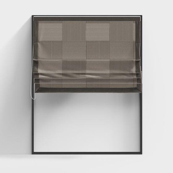 Stylish Low-Polygon Roman Curtain 3D model for Creative Projects