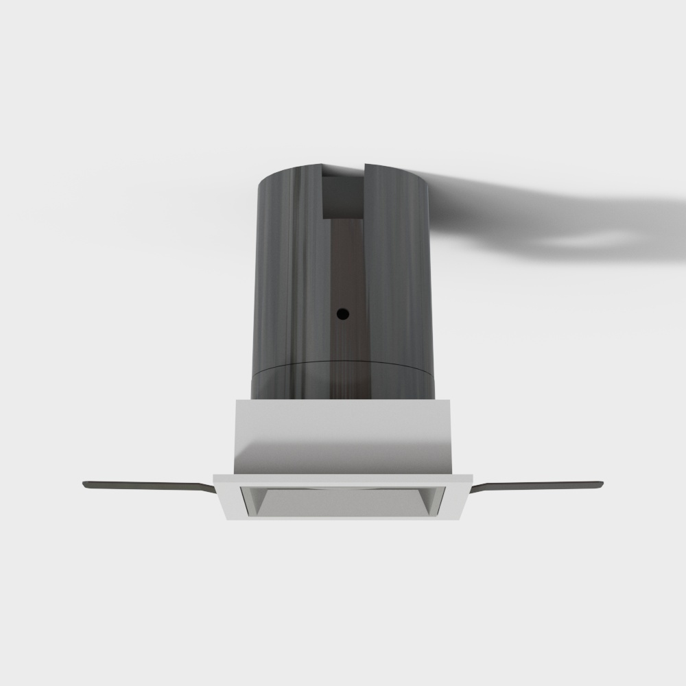 Projecteur carré anti-éblouissement noir