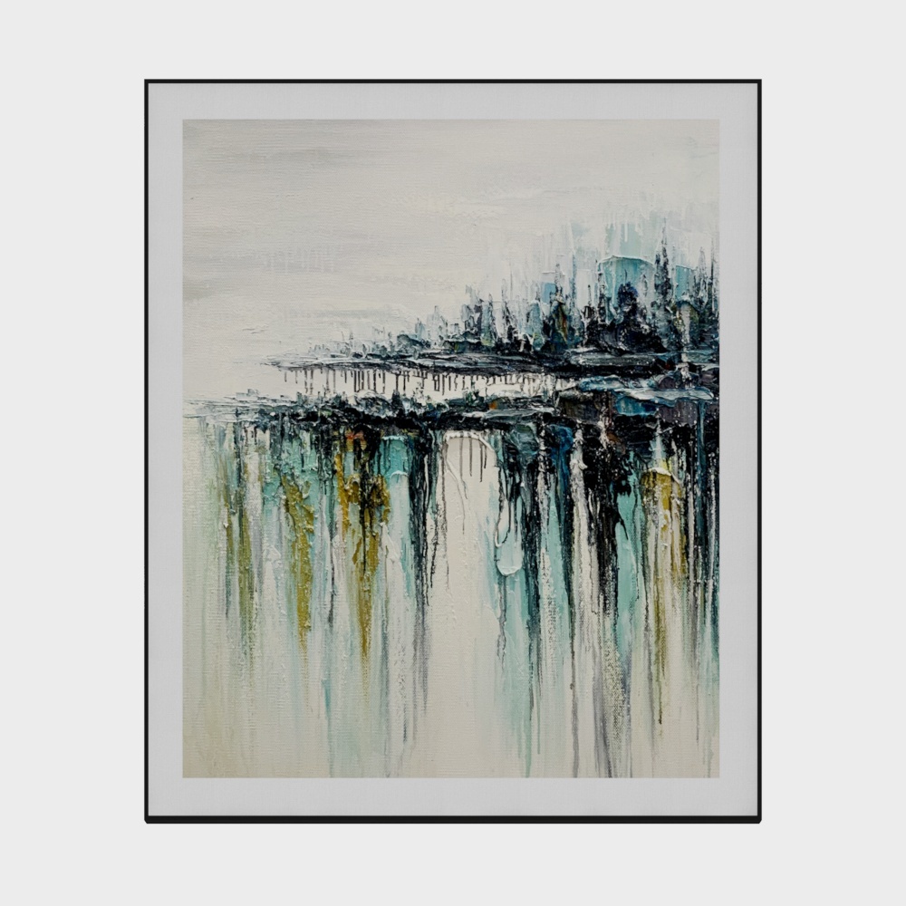 Jane on - High-end oil painting - Hyunguan decorative painting - cliff above C