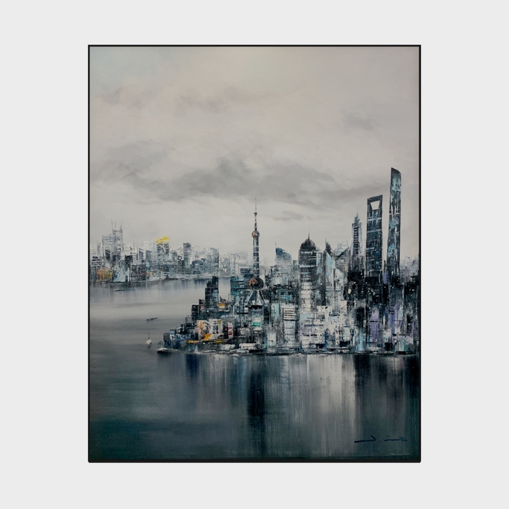 Jane on - High-end oil painting - Hyunguan decorative painting - modern city B