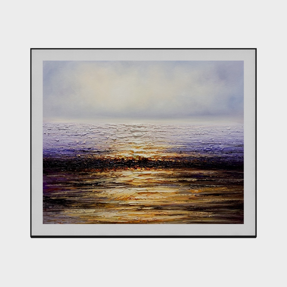 Jane - High-end oil painting - restaurant decoration painting - sunrise