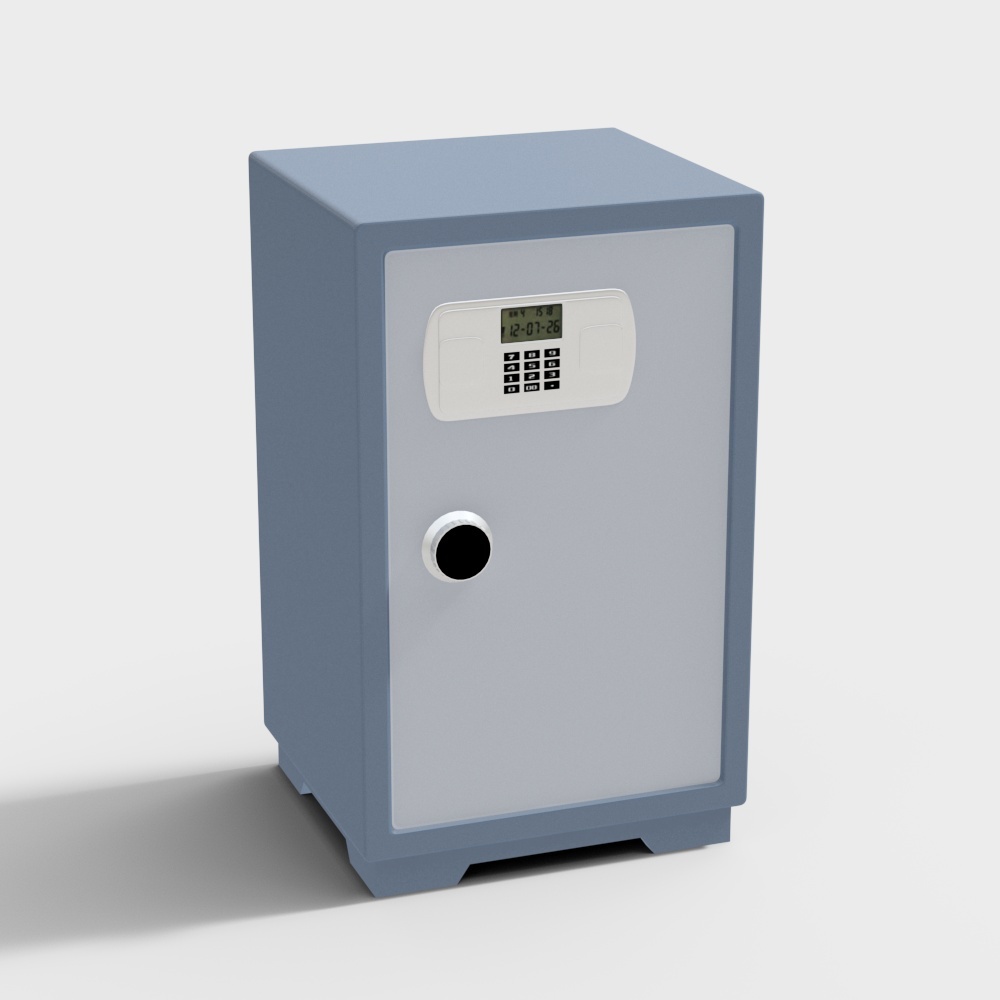 Stylish Low-Poly Safe 3D model for Creative Projects