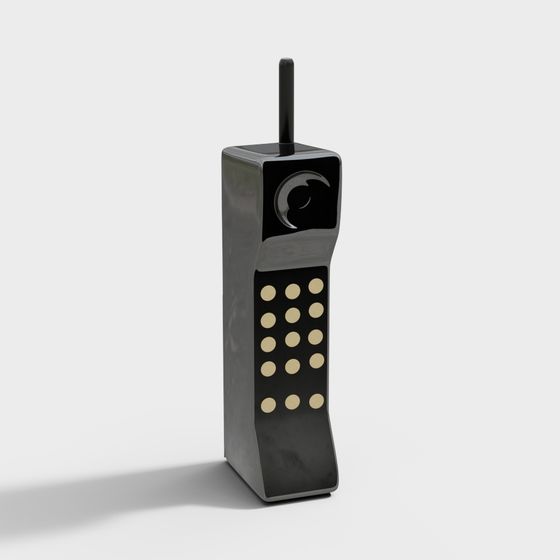 Retro Low-Poly Mobile Phone 3D model