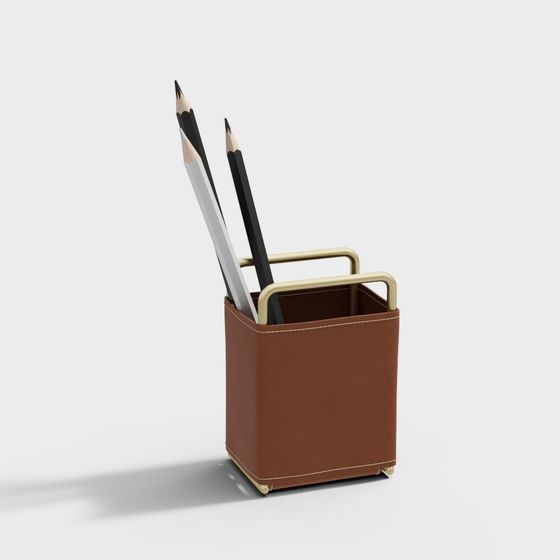 Elegant Desk Organizer 3D model for Modern Workspaces