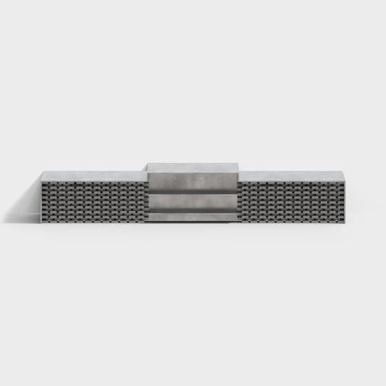 Concrete Staircase 3D Model - Minimalist Design