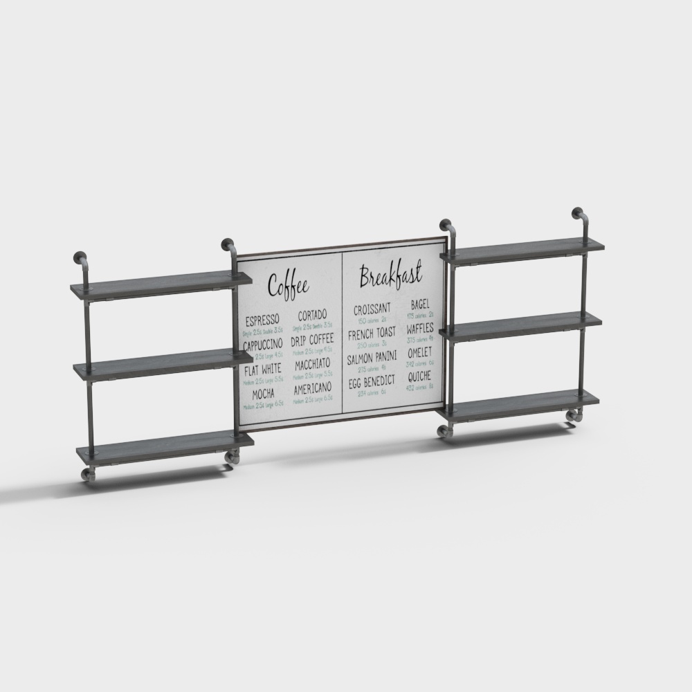 Modern decorative shelf bookshelf shelf