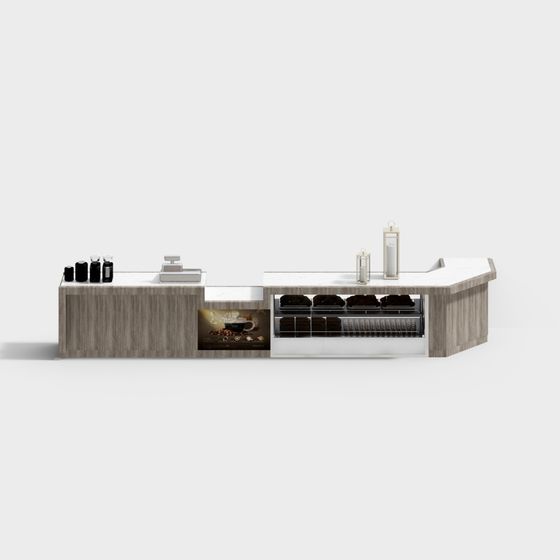 Urban Coffee Bar Counter 3D model