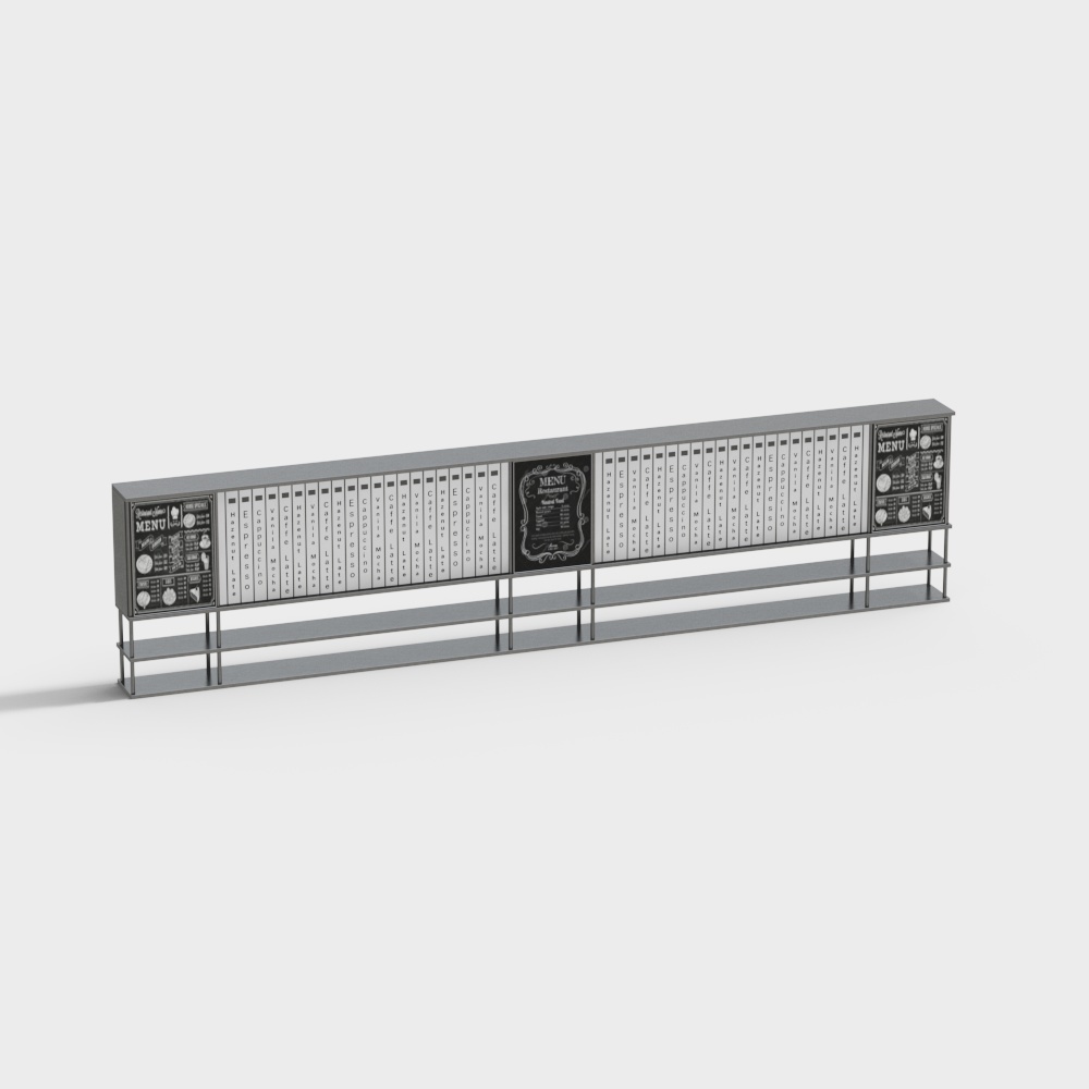 Modernes Café - Hängeschrank