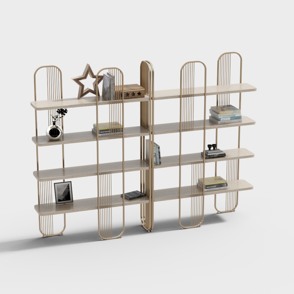 Modern decorative shelf bookshelf shelf