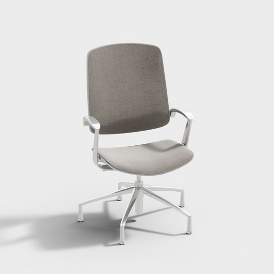 Modern Office Chair 3D Model in Earth Color