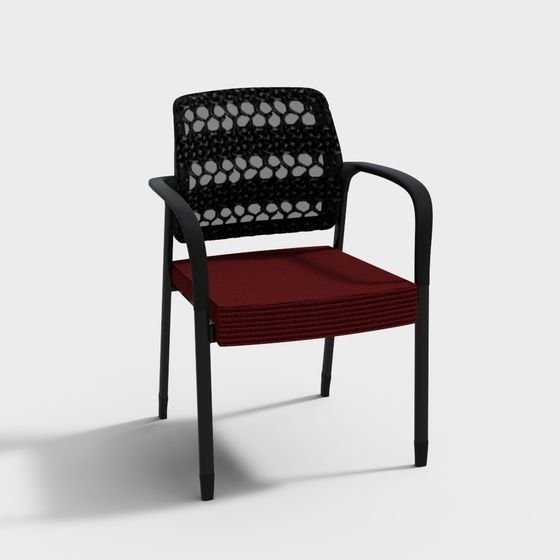 Sleek Modern Low Poly Chair 3D model