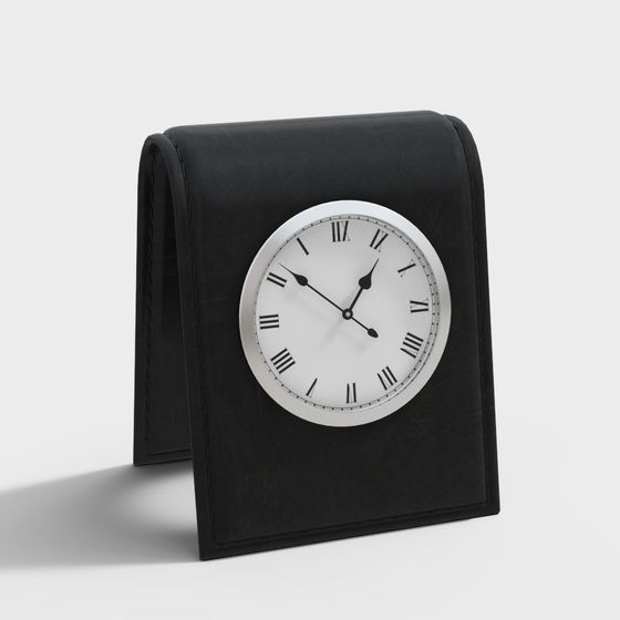 Modern Black Alarm Clock 3D Model for Functional Spaces