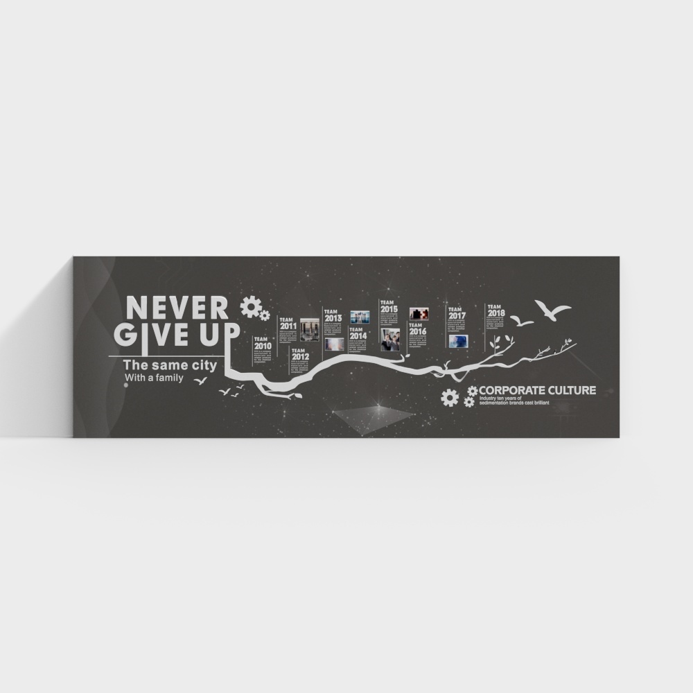 Never Give Up 3D Model for Designers and Developers