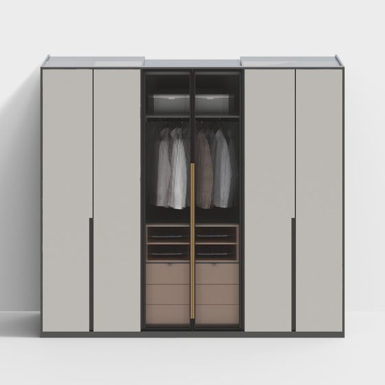 Urban Closet 3D model for Modern Interior Design